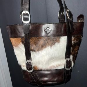 Patricia Nash cowhide and leather bag